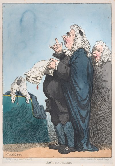 En rådmann [sic], 1. januar 1801., 1. januar 1801. av Thomas Rowlandson