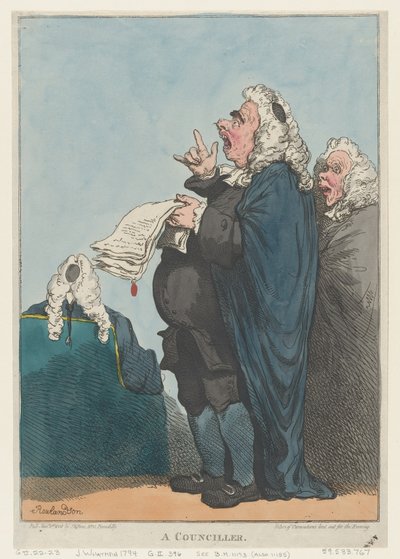 En rådmann [sic], 1. januar 1801., 1. januar 1801. av Thomas Rowlandson