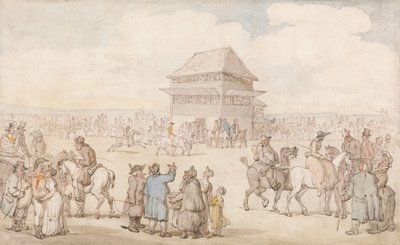 Et velbesøkt hesteløp av Thomas Rowlandson