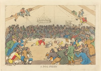 En hundekamp av Thomas Rowlandson