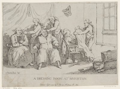 Et omkledningsrom i Brighton av Thomas Rowlandson