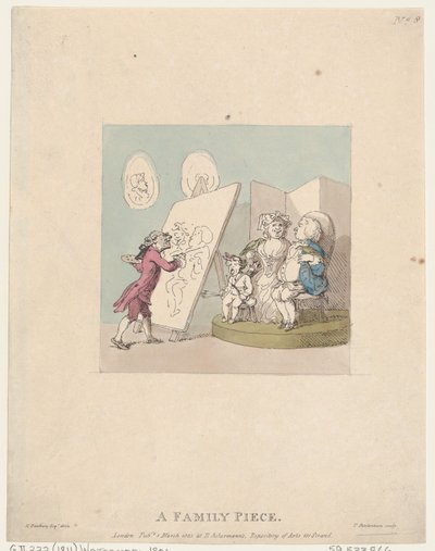 Et familiestykke, 1. mars 1803., 1. mars 1803. av Thomas Rowlandson