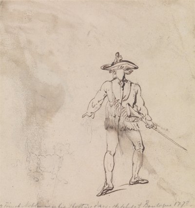 En fransk adelsmann på jakt av Thomas Rowlandson