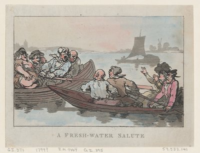 En ferskvannsalutt, 1799., 1799. av Thomas Rowlandson