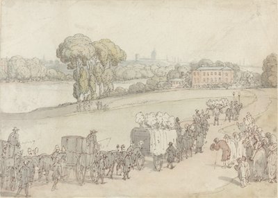 En begravelsesprosesjon av Thomas Rowlandson