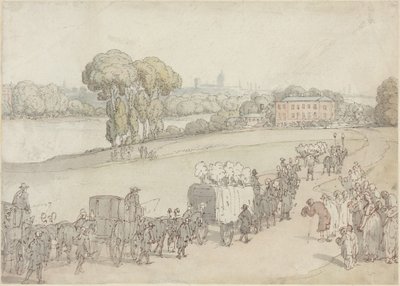En begravelsesprosesjon av Thomas Rowlandson