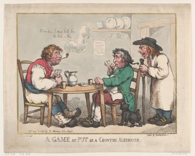 A Game at Put in a Country Alehouse, 10. august 1799., 10. august 1799. av Thomas Rowlandson