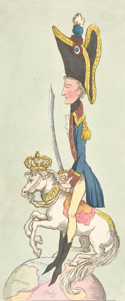 En stor mann på sin hobbyhest, 1803., 1803. av Thomas Rowlandson