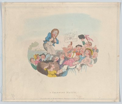 A Grinning Match, 1. februar 1803., 1. februar 1803. av Thomas Rowlandson