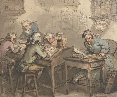 Et handelskontor av Thomas Rowlandson