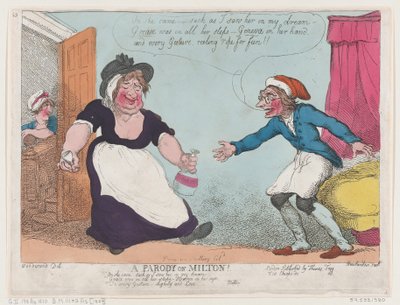 En parodi på Milton, 1807., 1807. av Thomas Rowlandson