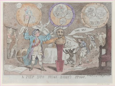 Et kikk inn i Friar Bacons studie, 3. mars 1784., 3. mars 1784. av Thomas Rowlandson