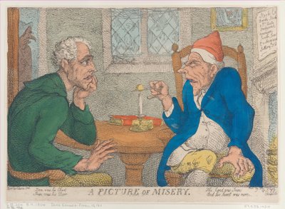 Et bilde av elendighet, 10. april 1811., 10. april 1811. av Thomas Rowlandson