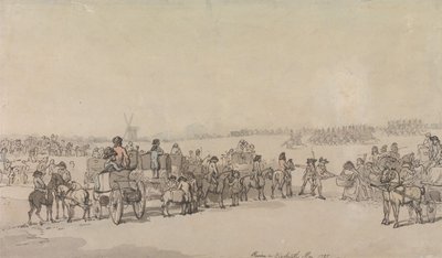 En anmeldelse av Blackheath, mai 1785 av Thomas Rowlandson