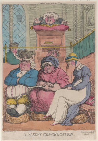 A Sleepy Congregation, 12. februar 1811., 12. februar 1811. av Thomas Rowlandson