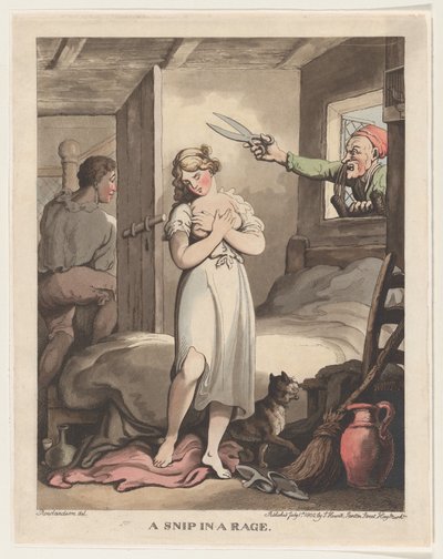 A Snip in a Rage, 1. juli 1802., 1. juli 1802. av Thomas Rowlandson
