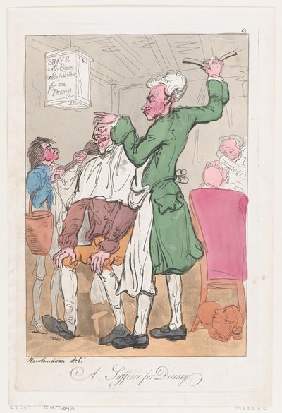 A Sufferer for Decency , 20. juni 1789., 20. juni 1789. av Thomas Rowlandson