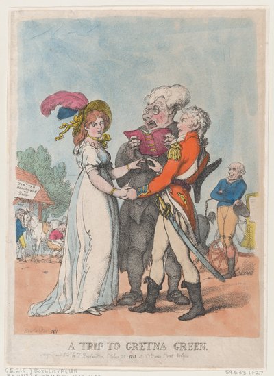 En tur til Gretna Green, 1803., 1803. av Thomas Rowlandson