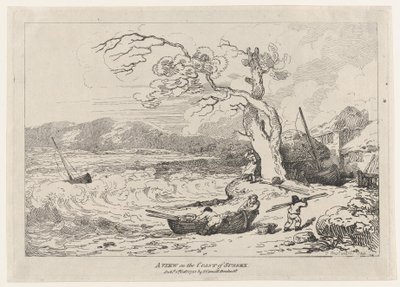 A View on the Coast of Sussex, 1. oktober 1785., 1. oktober 1785. av Thomas Rowlandson