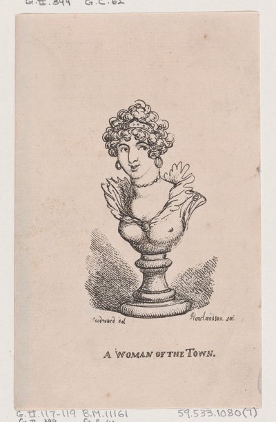 A Woman of the Town, april 1808., april 1808. av Thomas Rowlandson
