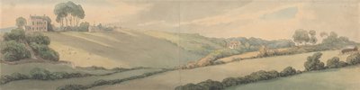 Admiral Christians og Mr. Lysons hytter, Cowes av Thomas Rowlandson