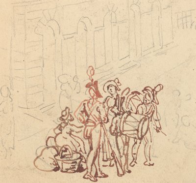 Albumtegning av Thomas Rowlandson