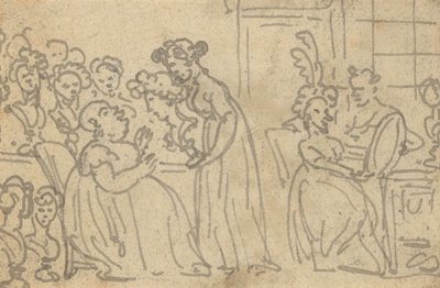 Albumtegning av Thomas Rowlandson