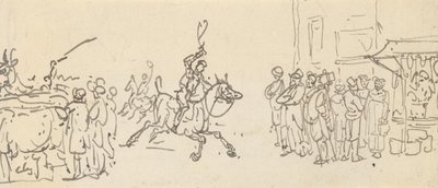 Albumtegning av Thomas Rowlandson