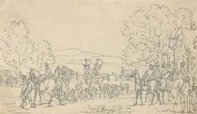 Tegning til albumet av Thomas Rowlandson