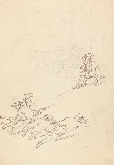 Albumtegning av Thomas Rowlandson