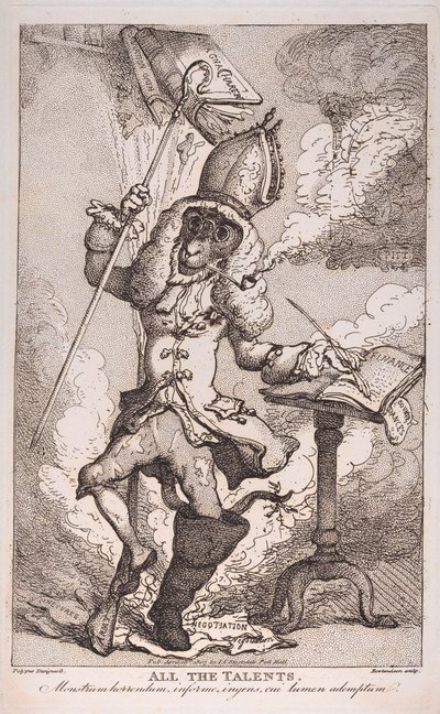 Alle talentene, 18. april 1807., 18. april 1807. av Thomas Rowlandson