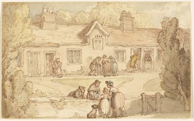 Alms House of Tottenham av Thomas Rowlandson