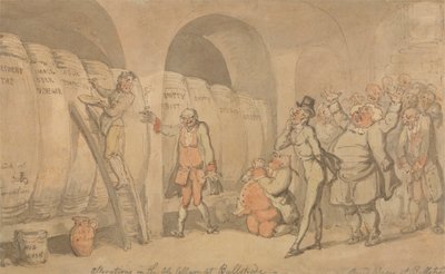 Endringer i Ale-kjelleren på Bullstrode av Thomas Rowlandson