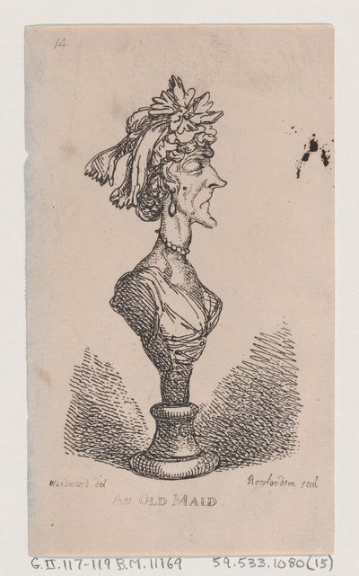 En gammel hushjelp, 1808., 1808. av Thomas Rowlandson