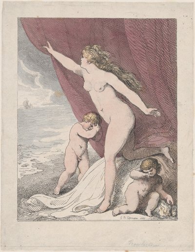 Ariadne forlatt av Thesevs, 1790-99., 1790-99. av Thomas Rowlandson