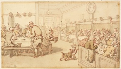 På et gammelt engelsk spisehus av Thomas Rowlandson