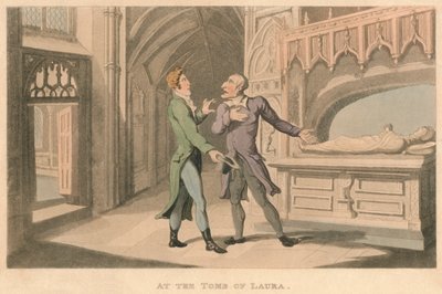 Ved graven til Laura, 1821 av Thomas Rowlandson