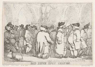 Dårlige nyheter ved forandring, 28. desember 1794., 28. desember 1794. av Thomas Rowlandson