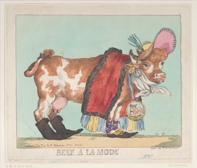 Biff à la Mode, 14. februar 1800., 14. februar 1800. av Thomas Rowlandson