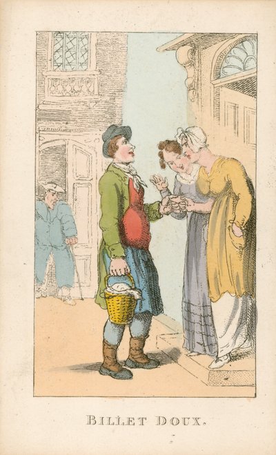 Myk billett av Thomas Rowlandson