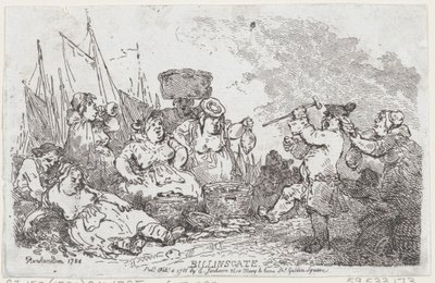 Billingsgate, 4. februar 1786., 4. februar 1786. av Thomas Rowlandson