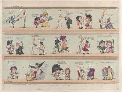 Borders for Rooms, Extravaganzas Plate 1, 28. mars 1799., 28. mars 1799. av Thomas Rowlandson