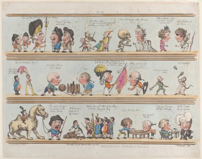 Borders for Rooms & Halls, Plate 10, 10. juli 1799., 10. juli 1799. av Thomas Rowlandson