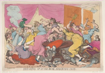Breaking Up of the Blue Stocking Club, 1. mars 1815., 1. mars 1815. av Thomas Rowlandson