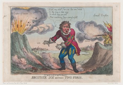 Bror Joe Between Two Firis [sic], 25. september 1808., 25. september 1808. av Thomas Rowlandson