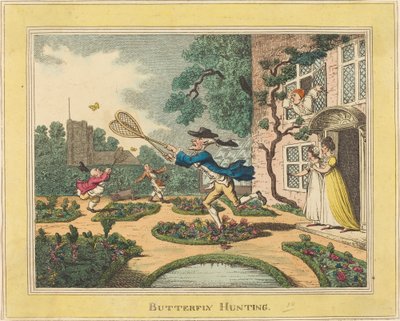 Sommerfugljakt av Thomas Rowlandson