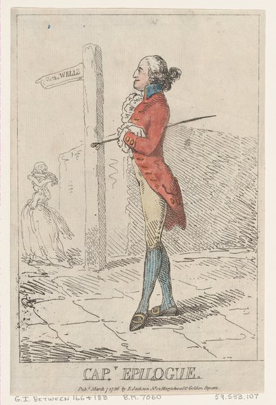 Kaptein Epilog, 7. mars 1786., 7. mars 1786. av Thomas Rowlandson