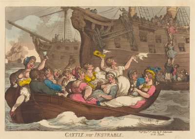 Storfe kan ikke forsikres av Thomas Rowlandson