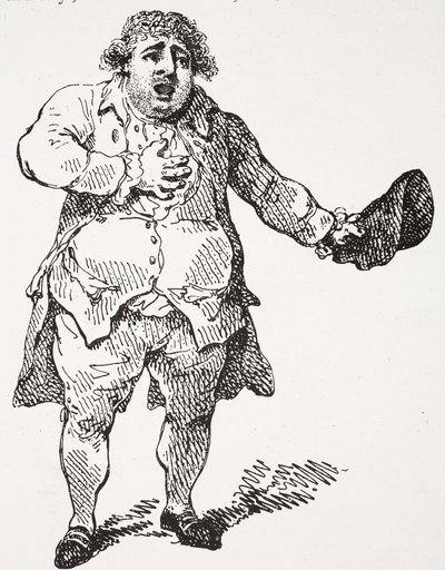 Charles James Fox som Demosthenes, illustrasjon fra 