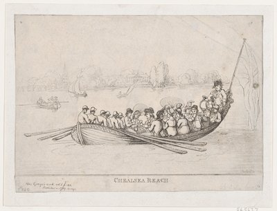 Chelsea Reach, 1799., 1799. av Thomas Rowlandson
